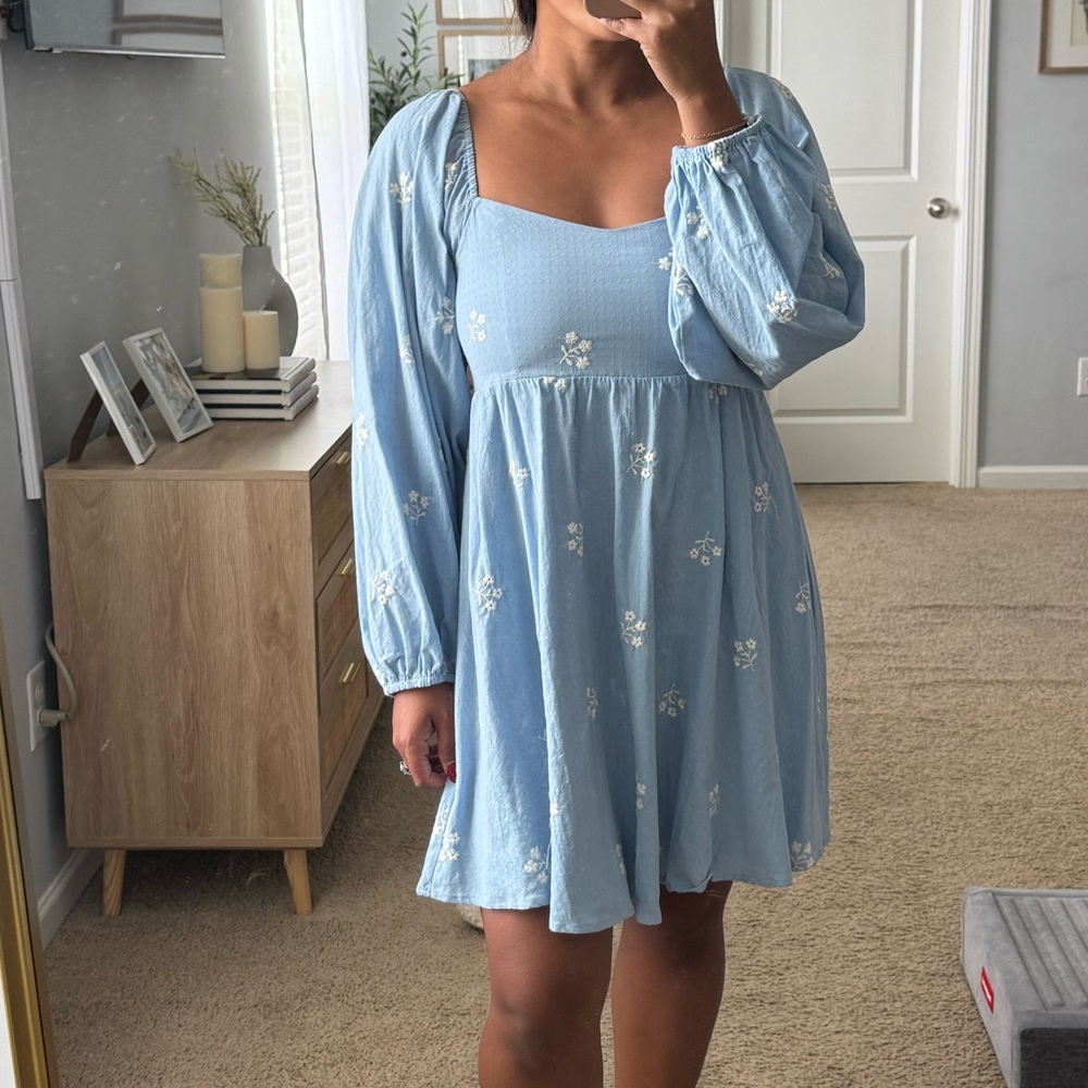 Altard State Lizzy Embroidered Mini Dress